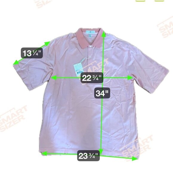 Fairway & Greene Polo St. George Jacquard Shirt XXL Scallop Color New - Picture 7 of 7